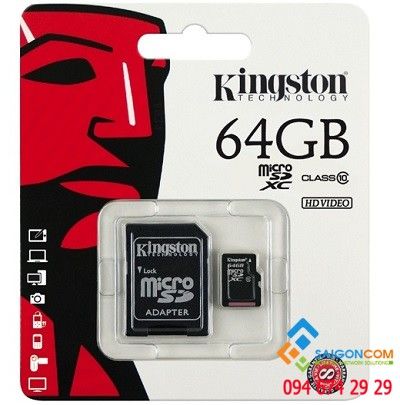 Thẻ nhớ Micro SDHC Kingston 64GB