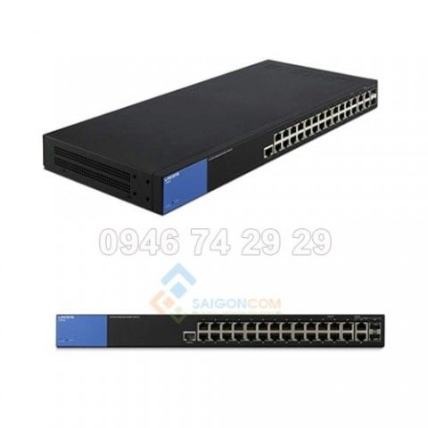 Switch Linksys 26-port 10/100/1000mbps Managed  + 2 RJ45/2 SFP Combo