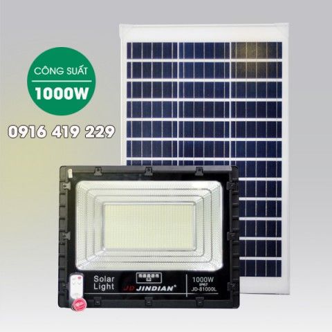 Đèn pha năng lượng mặt trời 1000W | JD-81000L
