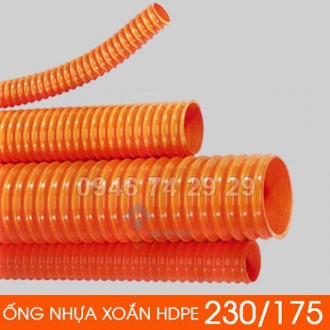Ống nhựa gân xoắn HDPE 230/175