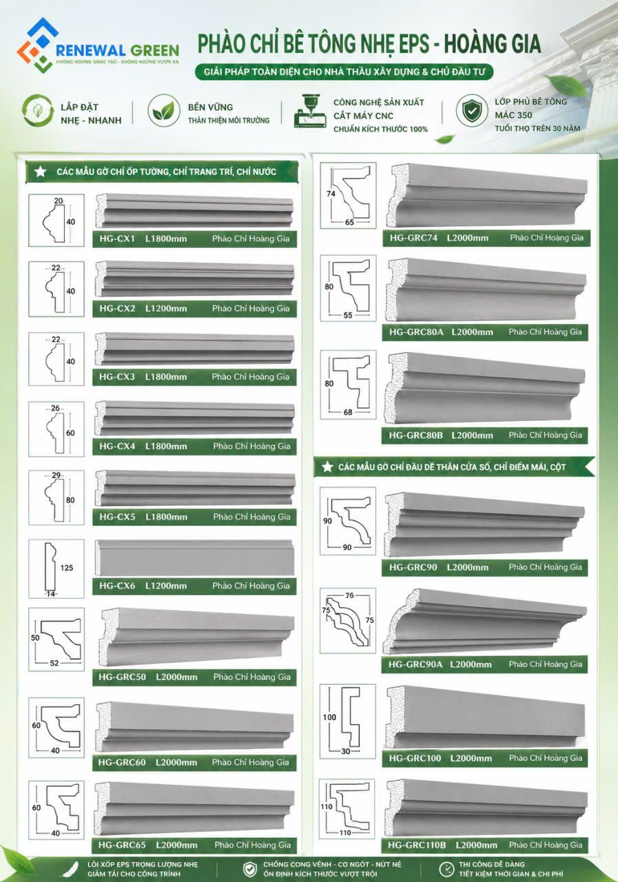 Catalog Phào Chỉ