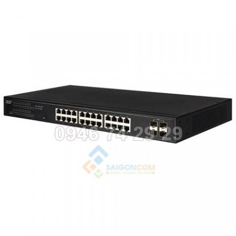 Switch EDGECORE 28 Port Gigabit Web-Smart Ethernet Switch (4-port SFP & 24x RJ-45 ports)