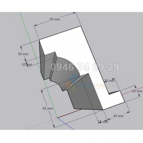 Phào chỉ EPS 150x100mm