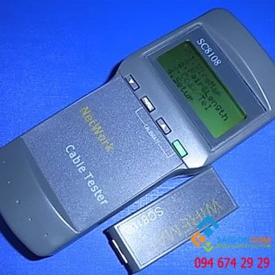 Máy Test mạng và cáp điện thoại SC-8108, Đo được số mét cáp