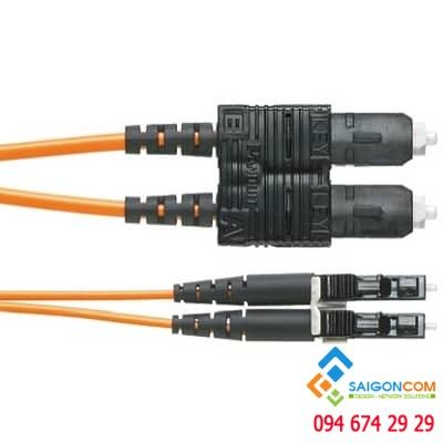 Fiber NetKey 2-fiber OM3 1.6mm LSZH LC to SC Duplex - 3m