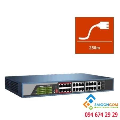Switch POE HDPARAGON 24 port HDS-SW1024POE