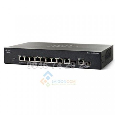 Bộ chuyện mạch switch Cisco SF302-08MPP 8-port 10 100 Max PoE+ Managed Switch