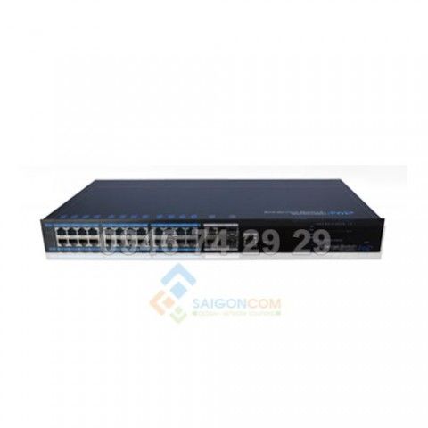Switch ionnet 24 Ports PoE Managed Ethernet Switch, 802.3af/at, WEB Management, 6KV Lightning Protection, 480W