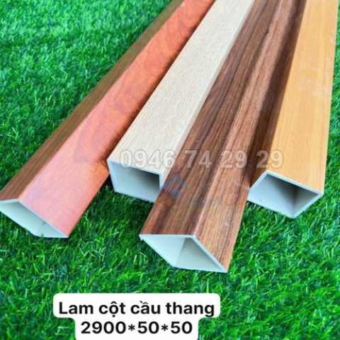 Thanh Lam cột nhựa gỗ 2900x 50x 50mm