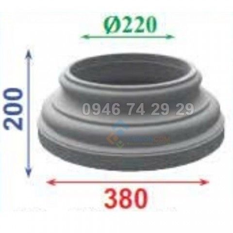 Chân cột 380x200mm