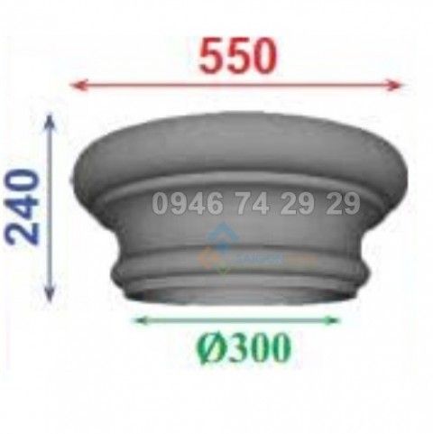 Đầu cột 550x240mm