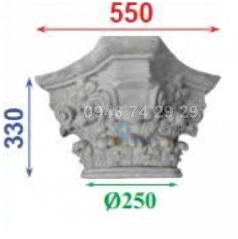 Đầu cột 550x330mm