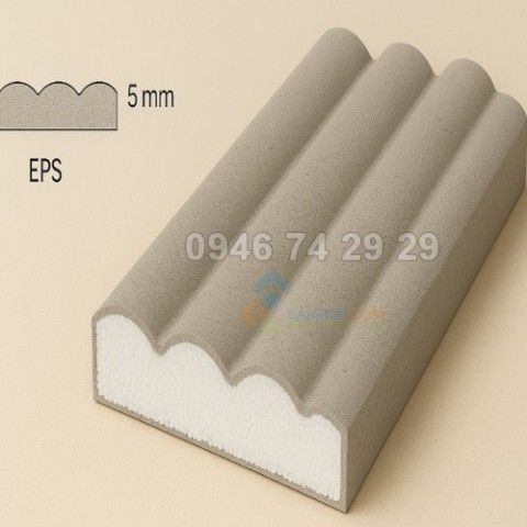 Phào chỉ  lam sóng EPS AS200 Kích thước 200x50mm