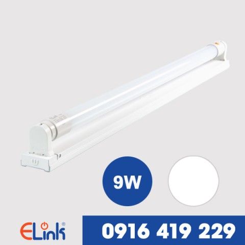 Bộ bóng đèn LED tuýp nhựa 9W ánh sáng trắng ELINK EMB-9T