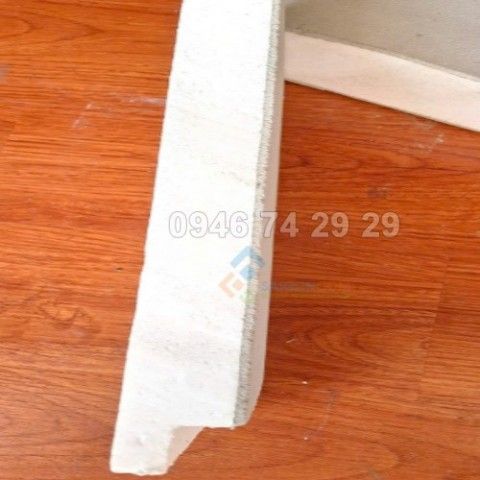 Tấm bê tông xốp EPS 2000x500x75mm, bê tông 1 mặt 5mm