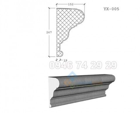 Phào chỉ EPS moulding YX005