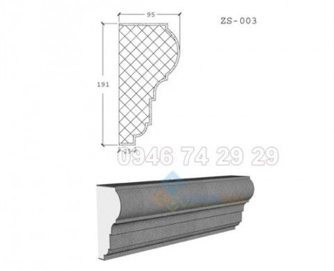 Phào chỉ EPS moulding ZS003