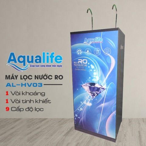Máy lọc nước RO Aqualife 9 cấp độ lọc AL-HV03 (2 vòi)