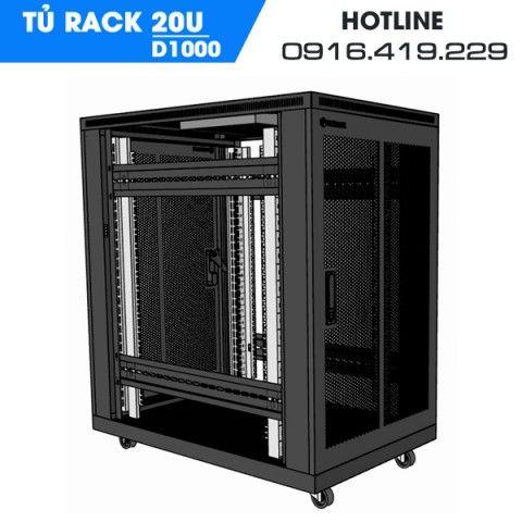 Tủ rack 20U-D1000