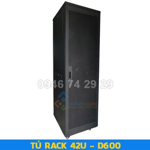 Tủ rack Comrack 42U D600 (H2100xW600xD600) - 1.2mm