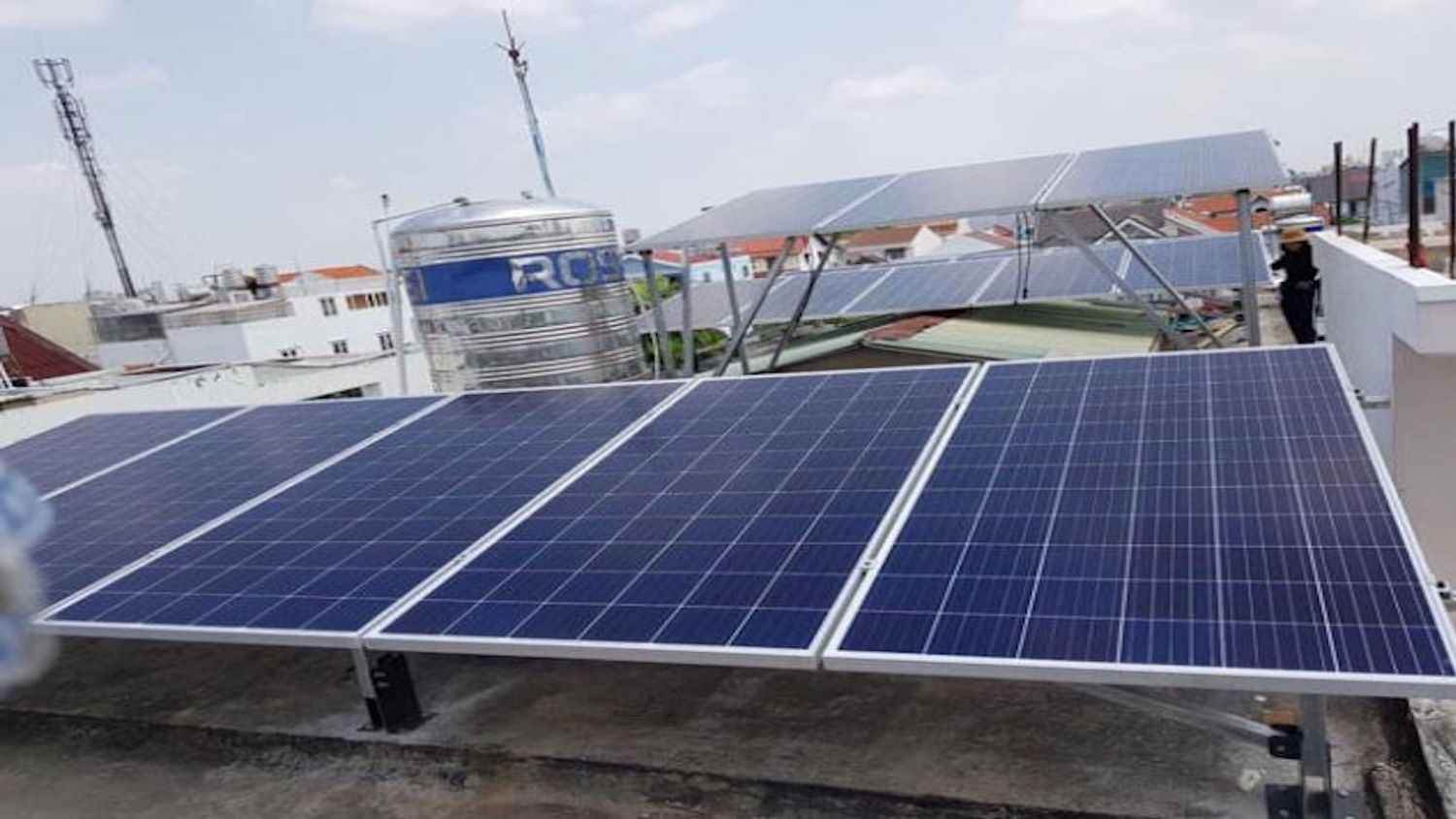 Hệ thống điện mặt trời áp mái - Hộ gia đình - A. Cương - Bình Tân - HCM