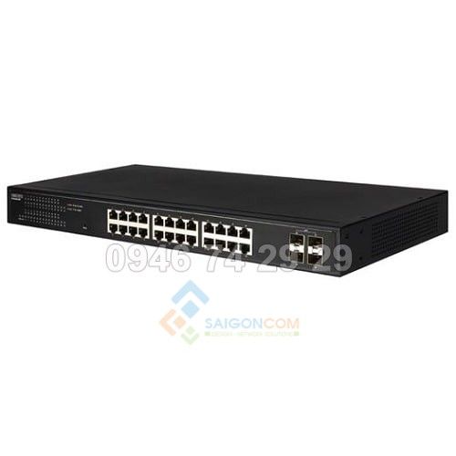 Switch EDGECORE 28 Port Gigabit Web-Smart Ethernet Switch (4-port SFP & 24x RJ-45 ports)