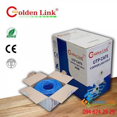 Cáp mạng Golden Link  FTP Cat5e (màu xanh lơ) 1