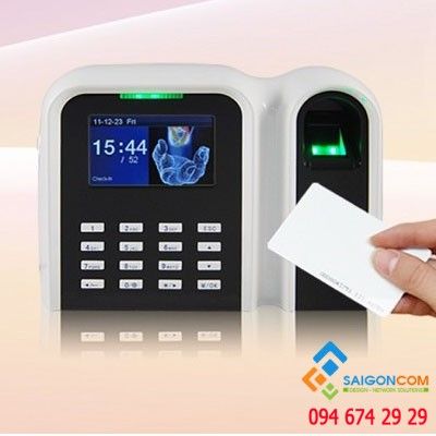 Máy chấm công 500 vân tay và 500 thẻ cảm ứng GIGATA