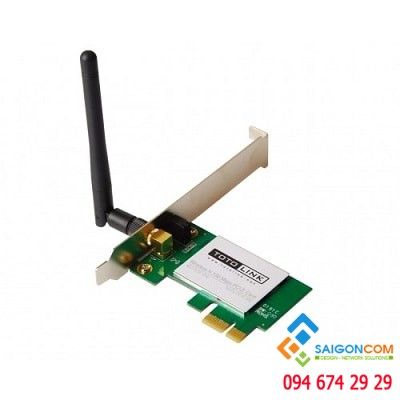 Card mạng không dây  PCI- E chuẩn N tốc độ 150Mbps