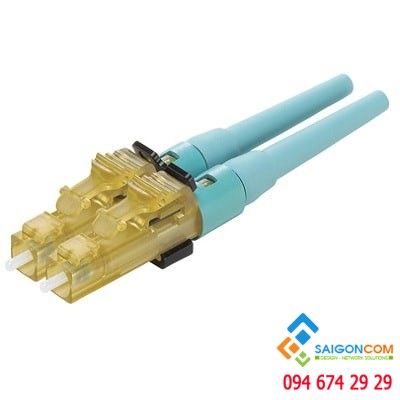 Fiber connector & adapter LC 50/125µm OM3/OM4 duplex