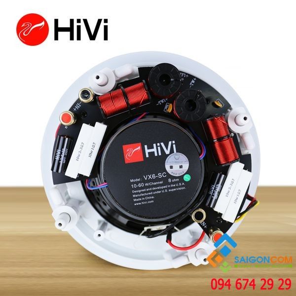 Hệ thống âm thanh loa âm trần HiVi VX6-SC