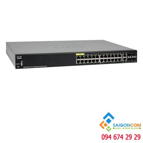 Bộ chia tín hiệu Switch Cisco Small Business SG350-28MP-K9 28-Port Gb PoE Managed Switch