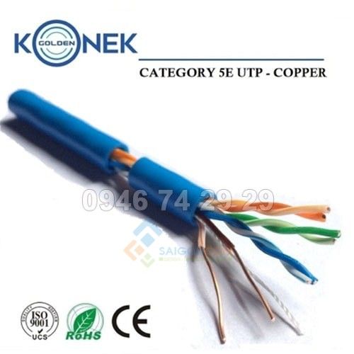 Cáp mạng Golden Konek  UTP Cat5e Cooper