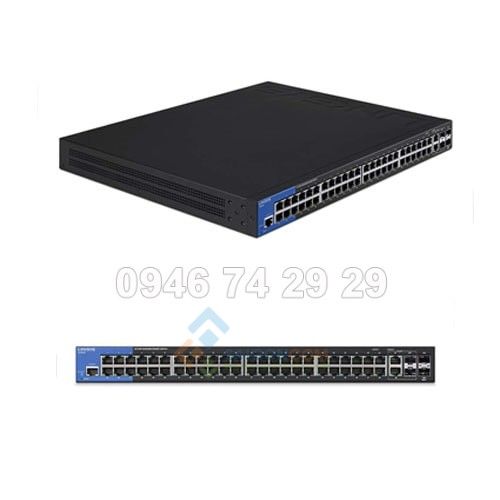 Switch Linksys Business LGS552 48-Port Gigabit Managed + 2x Gigabit SFP/RJ45 Combo Ports + 2x 10G SFP+ Ports