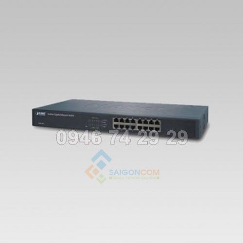 Switch Planet 16-Port 10/100 unmanaged Ethernet 802.3at POE