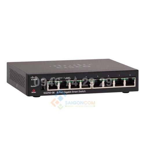 Switch Cisco SG250-08 10/100/1000