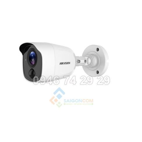 Camera thân ống Hikvision DS-2CE12D8T-PIRL HDTVI 2.0MP hồng ngoại 20m siêu nhạy sáng, đèn led báo động