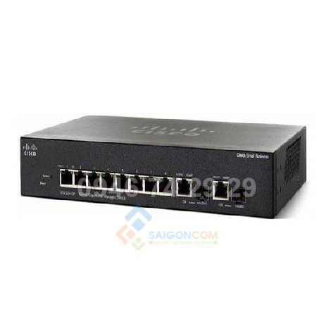 Switch quang Cisco SG350-10SFP-K9 8 port 10/100/1000Mbps + 2 Gigabit copper/SFP