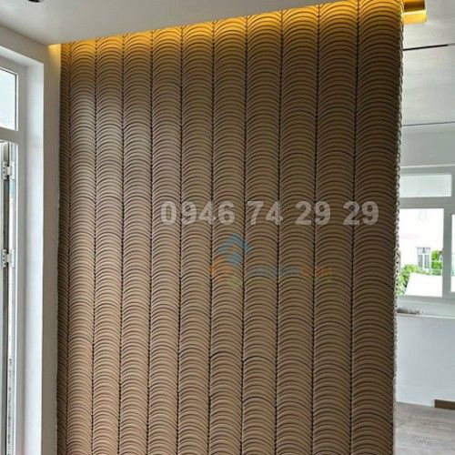 Gạch 3D bê tông nhẹ cốt sợi 200 x 240 x 20 mm