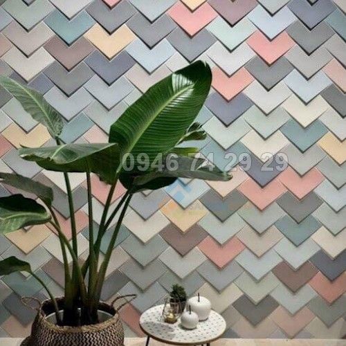 Gạch 3D bê tông nhẹ cốt sợi 230x300x20 mm