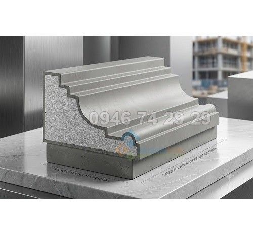 phào chỉ bê tông nhẹ  EPS, kích thước 300x130mm