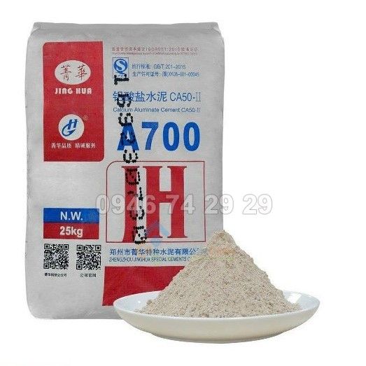 Xi măng chịu nhiệt A700 chịu nhiệt 1500°C xây lò