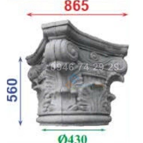 Đầu cột 865x560mm