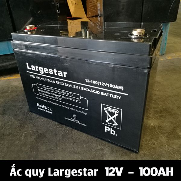 Ắc quy AGM Gel LARGESTAR 12V-100Ah