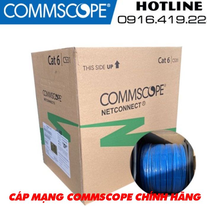 Cáp mạng Commscope cat6 UTP 23AWG 1427254-6 chính hãng