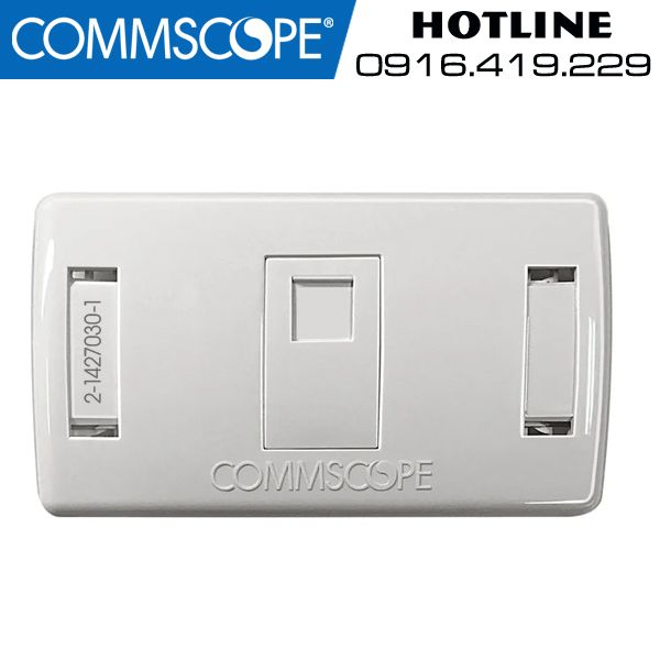 2-1427030-1 - Mặt mạng Commscope 1 cổng, màu trắng
