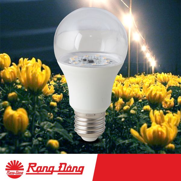 Bóng Đèn LED Bulb chiếu sáng hoa cúc 9W Rạng Đông - HC-A60/9W
