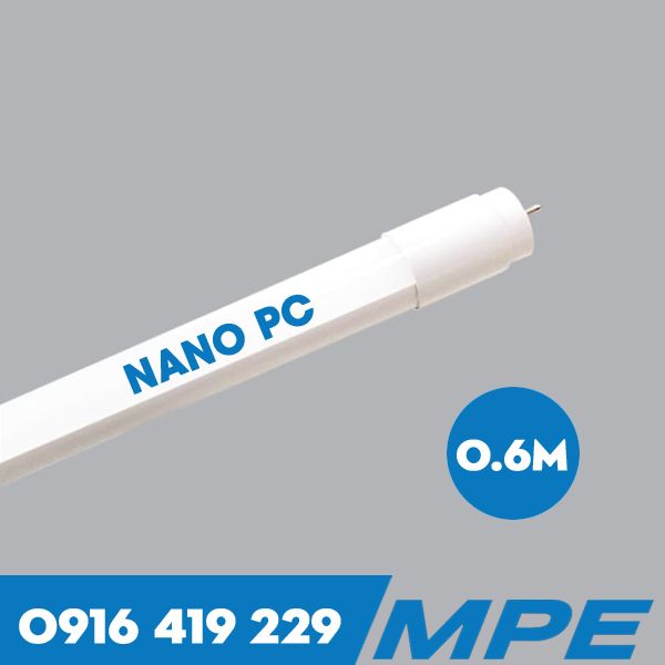 Bóng Đèn LED tuýp T8 Nano PC - 9W - 6 tấc MPE NT8-60T/V