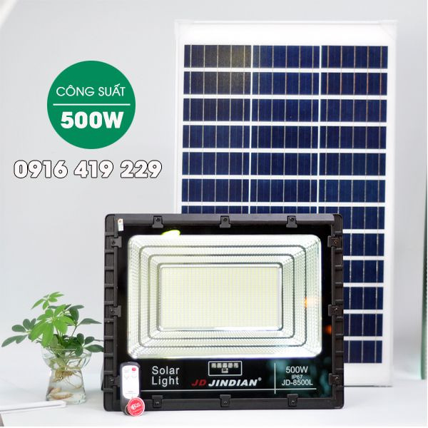 Đèn pha năng lượng mặt trời 500W | JD-8500L