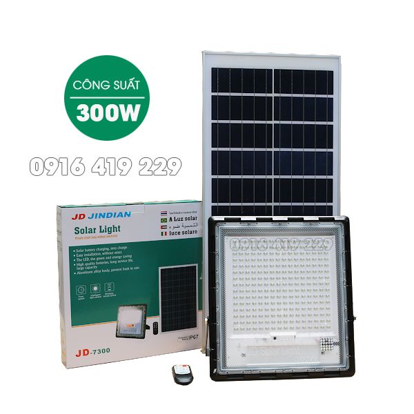 Đèn pha năng lượng mặt trời 300W - JD-7300